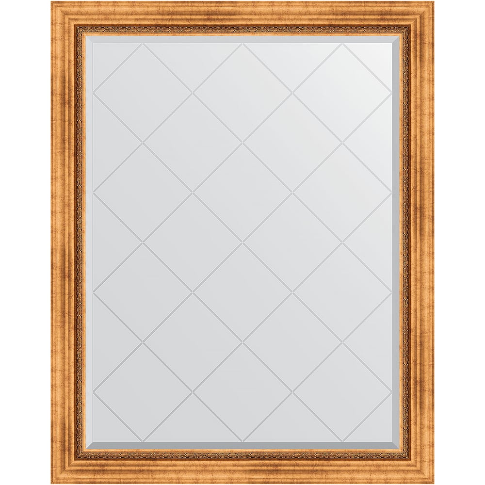 Изображение товара Зеркало EVOFORM с гравировкой в багетной раме римское золото 96x121 см