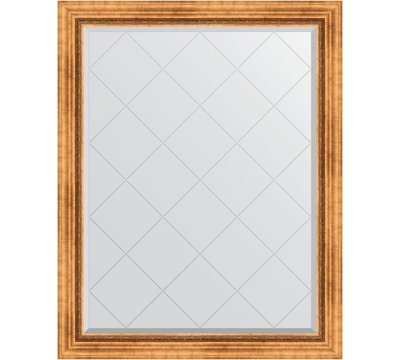 Изображение товара Зеркало EVOFORM с гравировкой в багетной раме - римское золото 88 мм (96x121 см) BY 4361