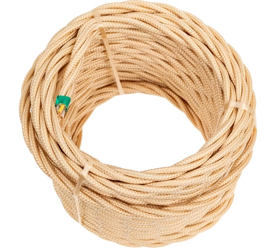Изображение товара Провод Bironi 3x0,75 песочное золото (матовый) 10м B1-432-719-10