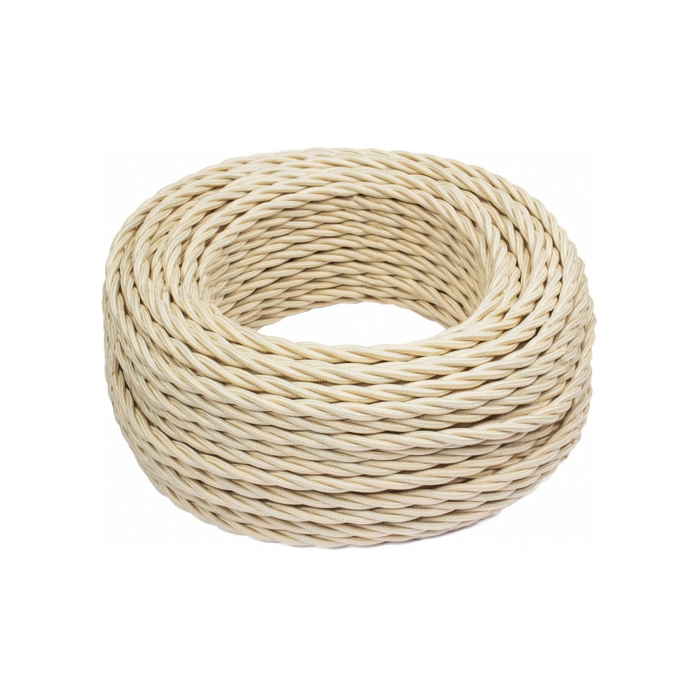 Изображение товара Электрический кабель Bironi 3x0,75 мм2 50 м песочное золото ГОСТ