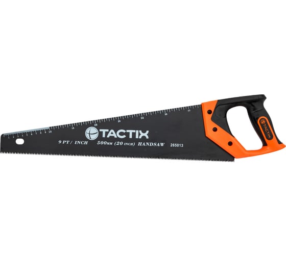 Изображение товара Ножовка по дереву TACTIX 500 мм, с покрытием, зуб 7/8 265013