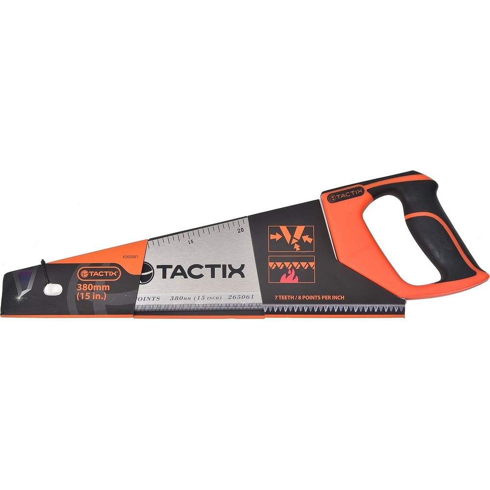 Изображение товара Ножовка по дереву TACTIX 380 мм, зуб 7/8 265061