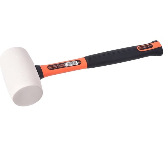 Изображение товара Резиновая кувалда TACTIX 65 мм, белая, с фибергласовой рукояткой 223003