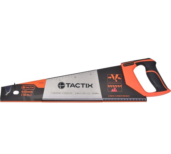 Изображение товара Ножовка по дереву TACTIX 450 мм, зуб 7/8 265063