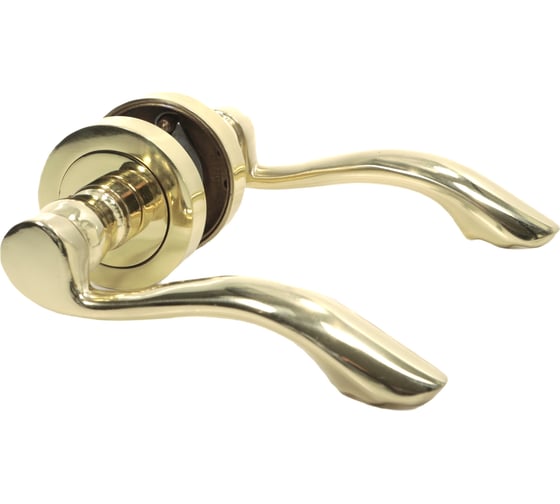 Изображение товара Дверные ручки Левша FLORAL на розетке, d50, R01119, латунь У2-1149.З