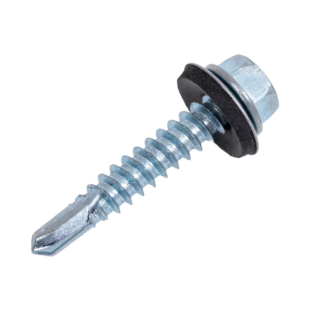Изображение товара Кровельный саморез КВАДРА 5.5x32 цинк с шайбой EPDM, упаковка 250 шт