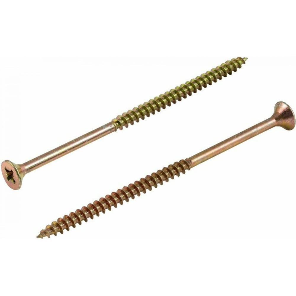 Изображение товара Универсальный саморез КВАДРА 4.5x80 желтый потайная голова