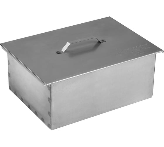 Изображение товара Двухъярусная коптильня с поддоном для сбора жира Тонар 380x280x170 мм, сталь 1.5 мм К-003 71804