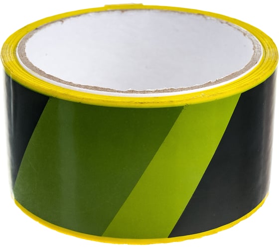 Изображение товара Хозяйственная разметочная лента Tech-Krep 50 мм, 33 м, 47 мкн, жёлто-чёрный 151932