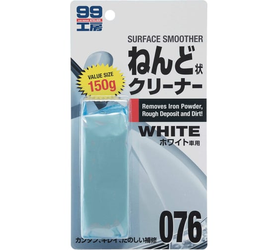 Изображение товара Очиститель кузова на основе глины SOFT99 Surface Smoother для светлых, 150 г арт. 09076 112235