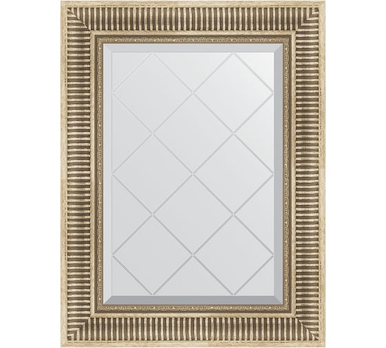 Изображение товара Зеркало EVOFORM с гравировкой в багетной раме - серебряный акведук 93 мм (57x75 см) BY 4024