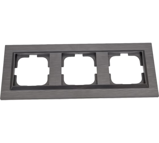 Изображение товара 3-местная рамка OVIVO QUANTUM, серый магнит, 405-310000-227
