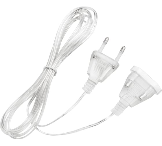 Изображение товара Удлинитель для домашних гирлянд Neon-Night 3 м прозрачный пвх 315-424