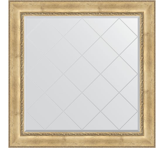 Изображение товара Зеркало EVOFORM с гравировкой в багетной раме - состаренное серебро с орнаментом 120 мм (112x112 см) BY 4471