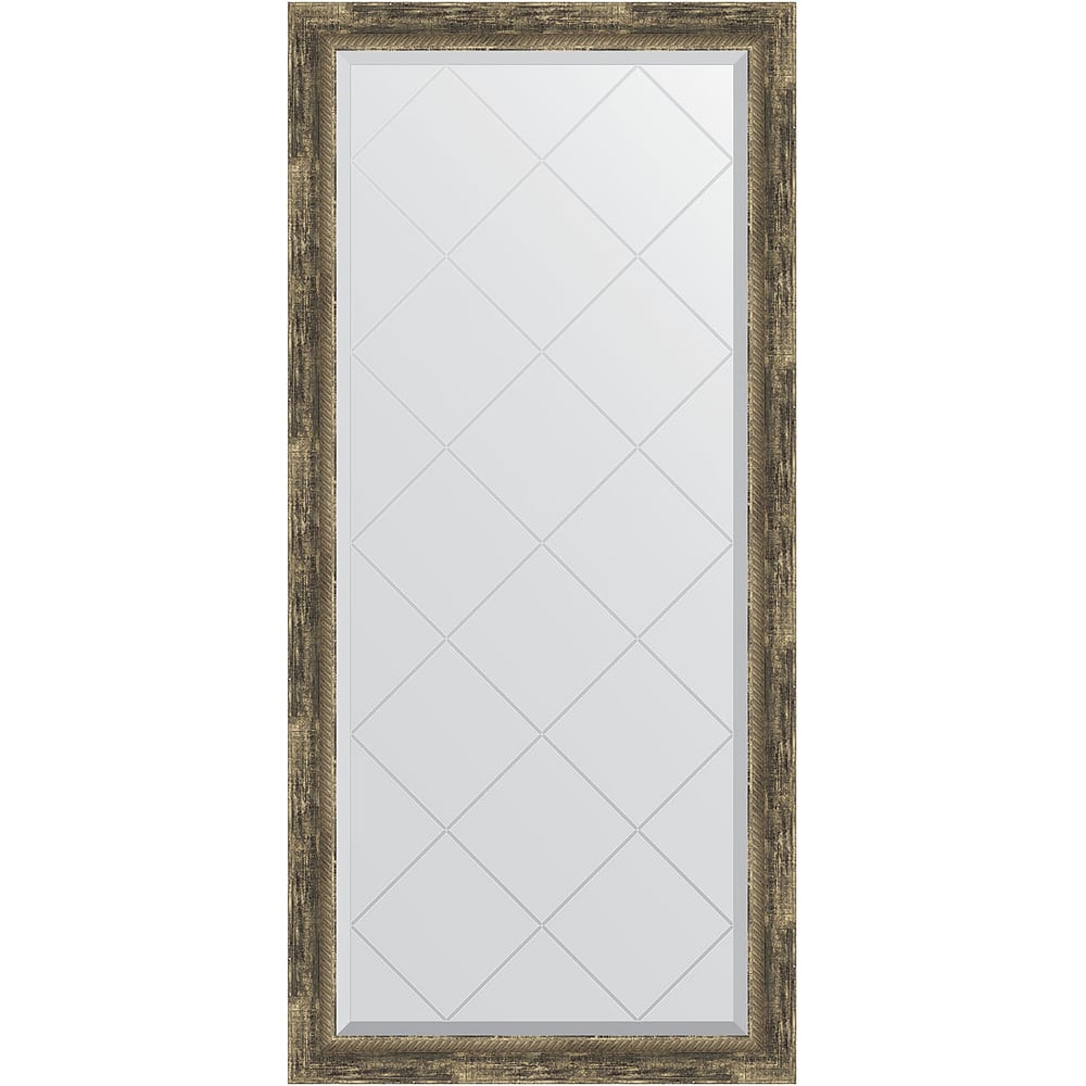 Изображение товара Зеркало EVOFORM с гравировкой в багетной раме старое дерево 73x155 см