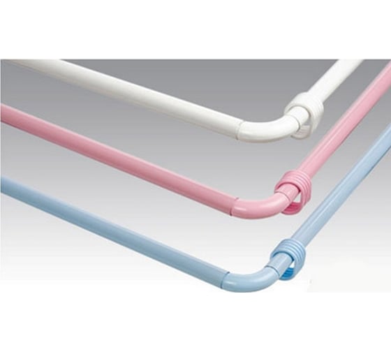 Изображение товара Карниз для ванной Zalel белый, угловой, блистер 0,90х0,90х0,90 м 513658