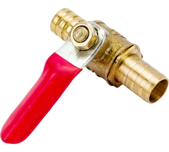 Изображение товара Краник шаровой латунный елочка под шланг 10 мм ARMA BV-10/10