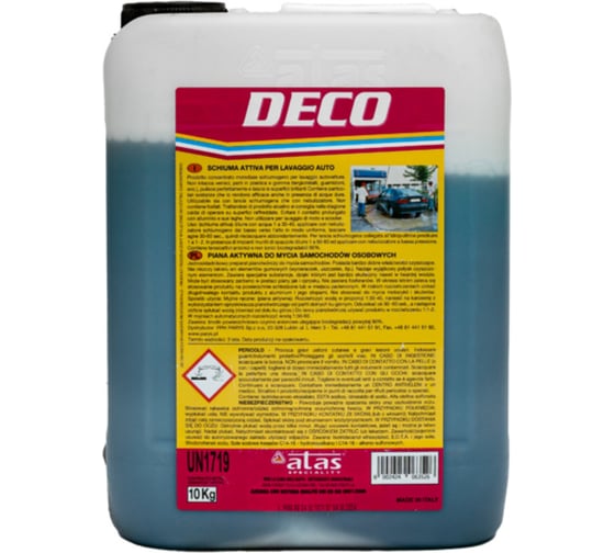 Изображение товара Средство для бесконтактной мойки DECO концентрат 10 кг Atas 1062