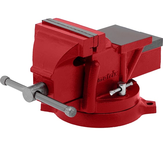 Изображение товара Слесарные тиски MATRIX 100 мм, поворотные, с наковальней 18600
