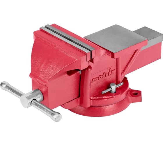 Изображение товара Слесарные тиски MATRIX 150 мм, поворотные, с наковальней 18602