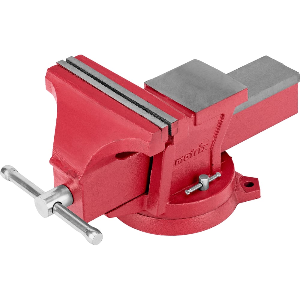 Изображение товара Слесарные тиски MATRIX 200 мм, поворотные, с наковальней 18603