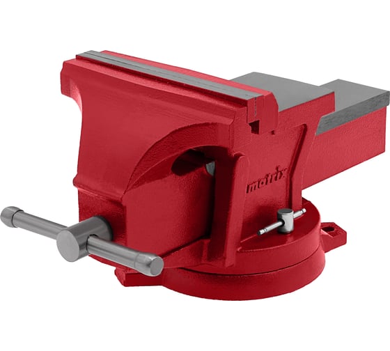 Изображение товара Слесарные тиски MATRIX 200 мм, поворотные, с наковальней 18603