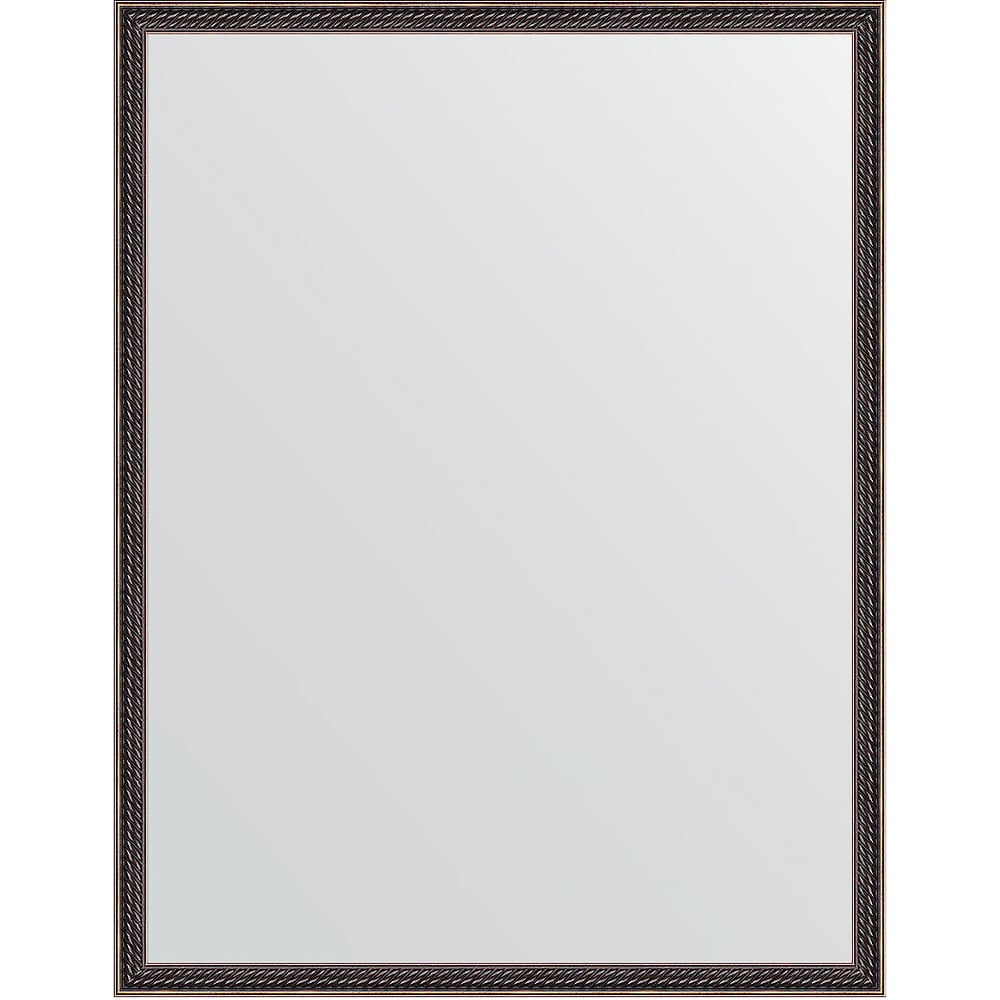 Изображение товара Зеркало EVOFORM в багетной раме из полиреутана 68x88 см витое махагон