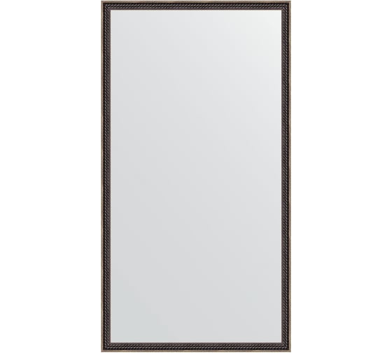 Изображение товара Зеркало EVOFORM в багетной раме - витой махагон 28 mm (58x108 cm) 0727