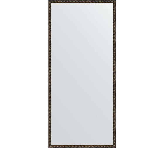Изображение товара Зеркало EVOFORM в багетной раме - витая бронза 26 mm (68x148 cm) 1107