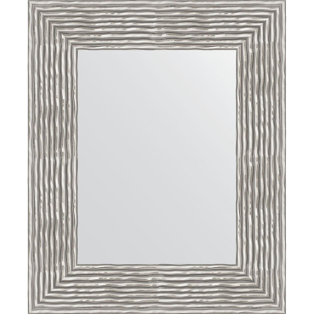 Изображение товара Зеркало EVOFORM в багетной раме волна хром 46x56 см