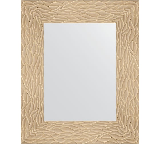 Изображение товара Зеркало EVOFORM в багетной раме - золотые дюны 90 mm (46x56 cm) 3021