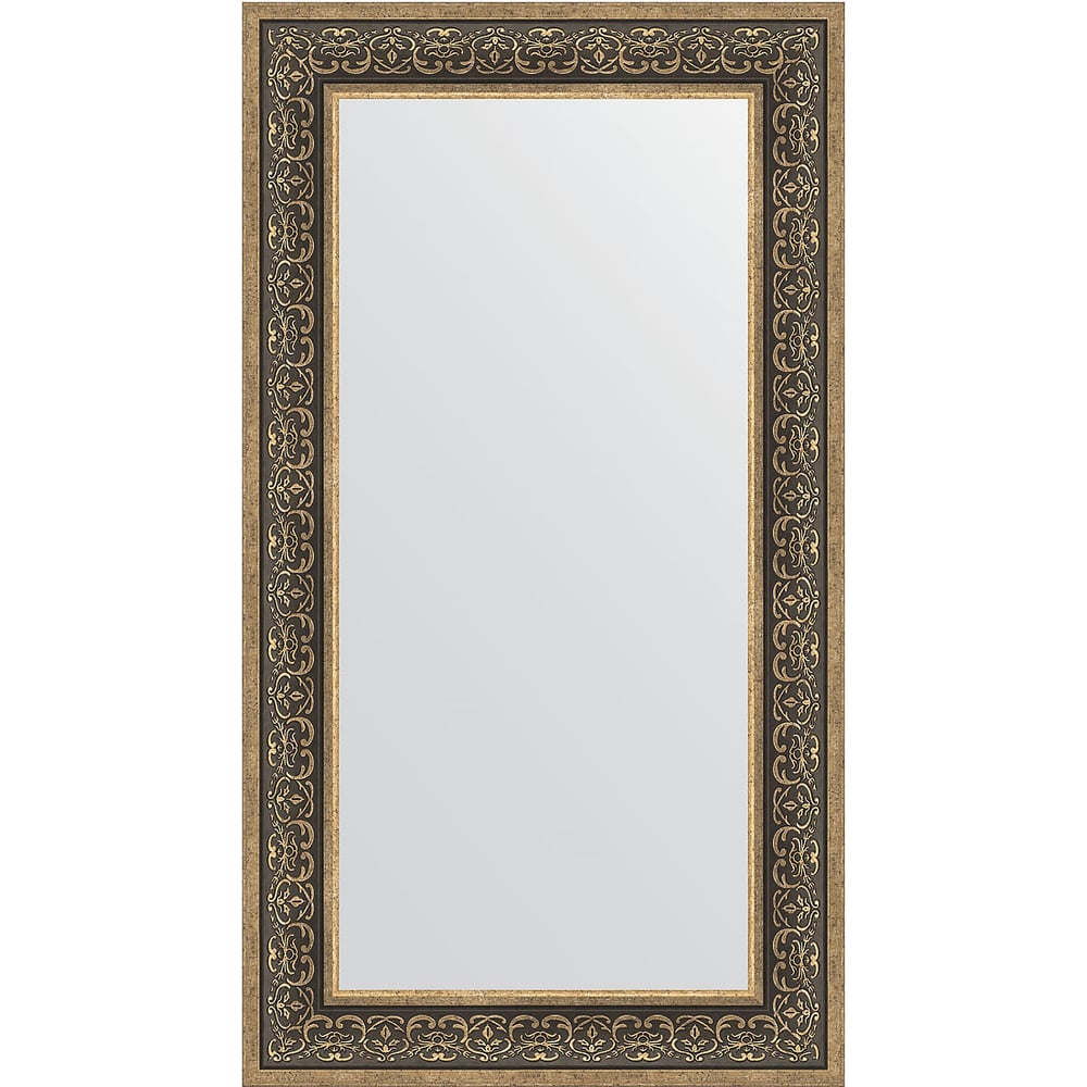 Изображение товара Зеркало EVOFORM в багетной раме - вензель серебряный 101 mm (63x113 cm) 3096