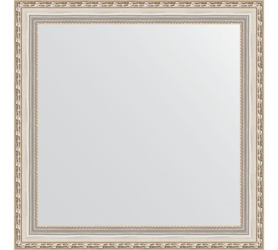 Изображение товара Зеркало EVOFORM в багетной раме - версаль серебро 64 mm (65x65 cm) 3142