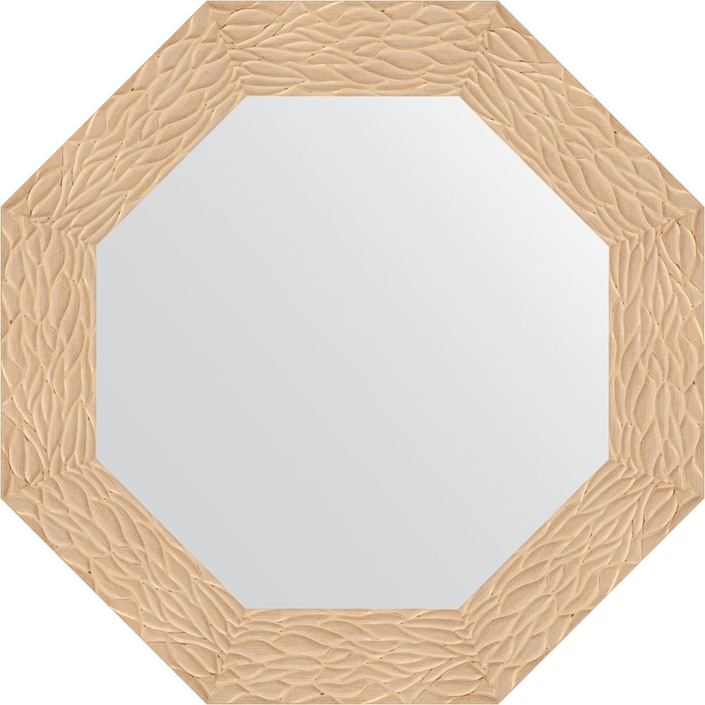 Изображение товара Зеркало EVOFORM в багетной раме 66,6x66,6 см золотое OCTAGON