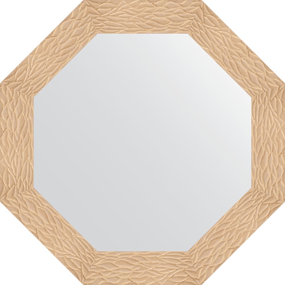 Изображение товара Зеркало EVOFORM в багетной раме - золотые дюны 76,6x76,6 см