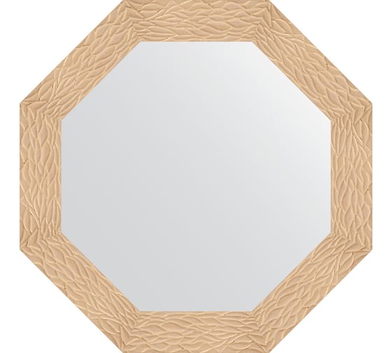 Изображение товара Зеркало EVOFORM в багетной раме - золотые дюны 90 mm (76,6x76,6 cm) 3798