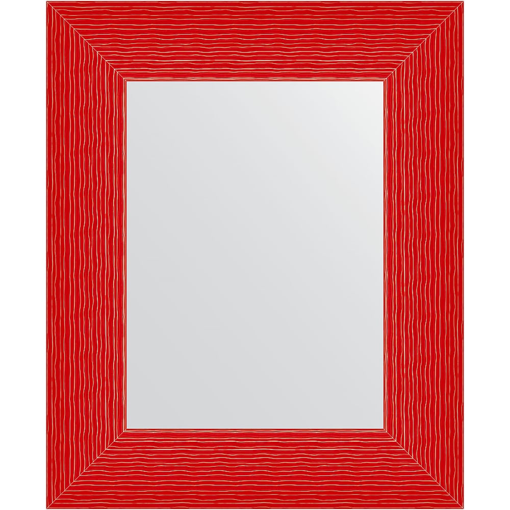 Изображение товара Зеркало EVOFORM в багетной раме - красная волна 89 mm (47x57 cm)
