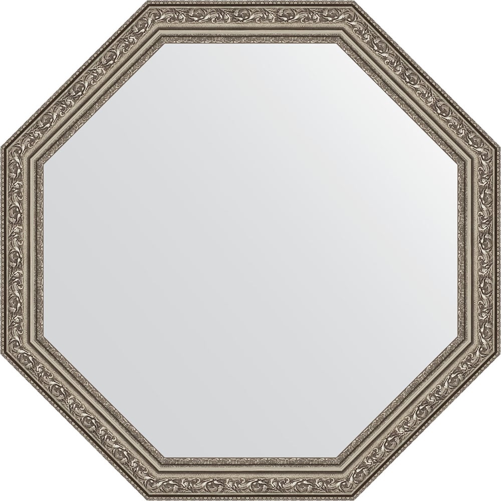Изображение товара Зеркало EVOFORM в багетной раме состаренное серебро 65x65 см OCTAGON