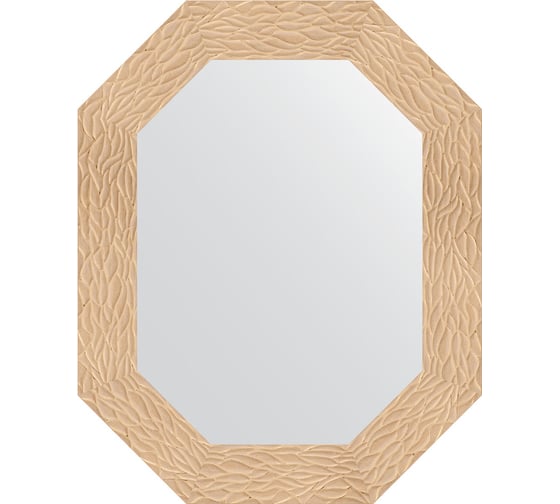 Изображение товара Зеркало EVOFORM в багетной раме - золотые дюны 90 mm (61x76 cm) 7178
