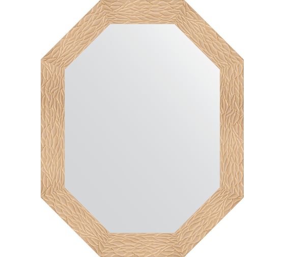 Изображение товара Зеркало EVOFORM в багетной раме - золотые дюны 90 mm (76x96 cm) 7180