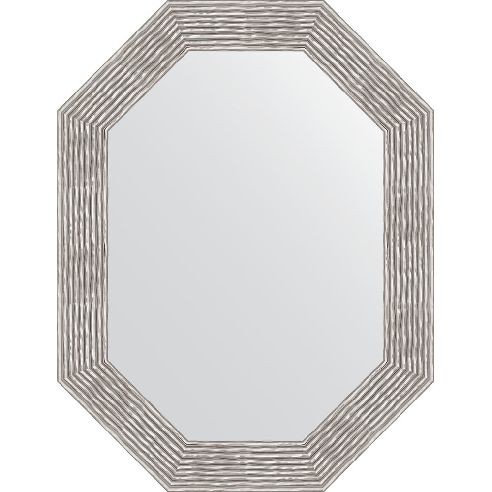 Изображение товара Зеркало EVOFORM в багетной раме волна хром 66x86 см