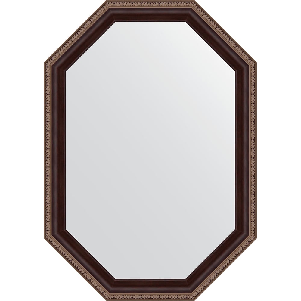 Изображение товара Зеркало EVOFORM в багетной раме из полиуретана махагон 49x69 см