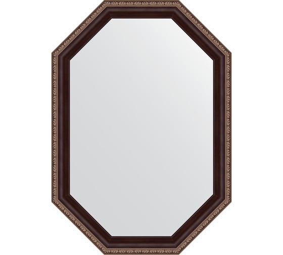 Изображение товара Зеркало EVOFORM в багетной раме - махагон с орнаментом 50 mm (49x69 cm) 7273
