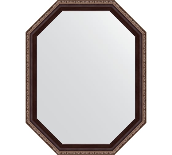 Изображение товара Зеркало EVOFORM в багетной раме - махагон с орнаментом 50 mm (54x69 cm) 7274