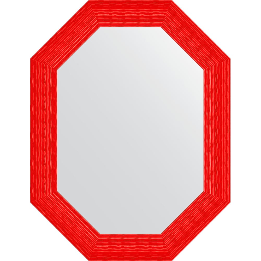 Изображение товара Зеркало EVOFORM в багетной раме красная волна 66x86 см стильное настенное зеркало