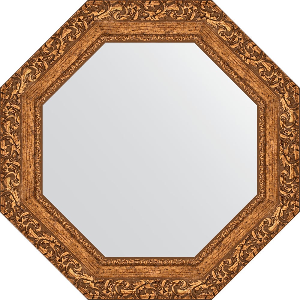 Изображение товара Зеркало EVOFORM в багетной раме - виньетка бронзовая 60x60 см