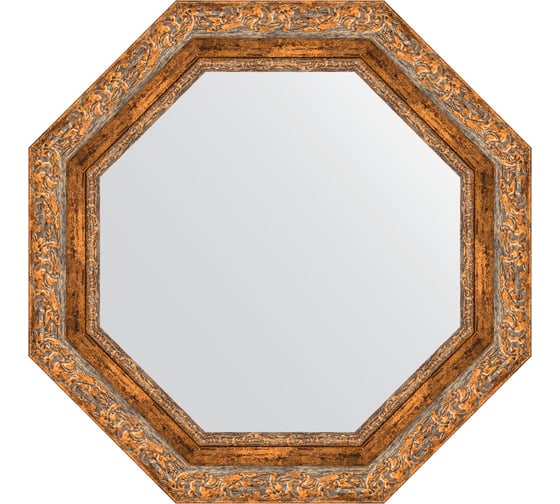 Изображение товара Зеркало EVOFORM в багетной раме - виньетка античная бронза 85 mm (60x60 cm) 7336