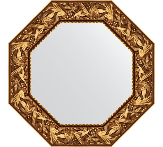 Изображение товара Зеркало EVOFORM в багетной раме - византия золото 99 mm (63x63 cm) 7370