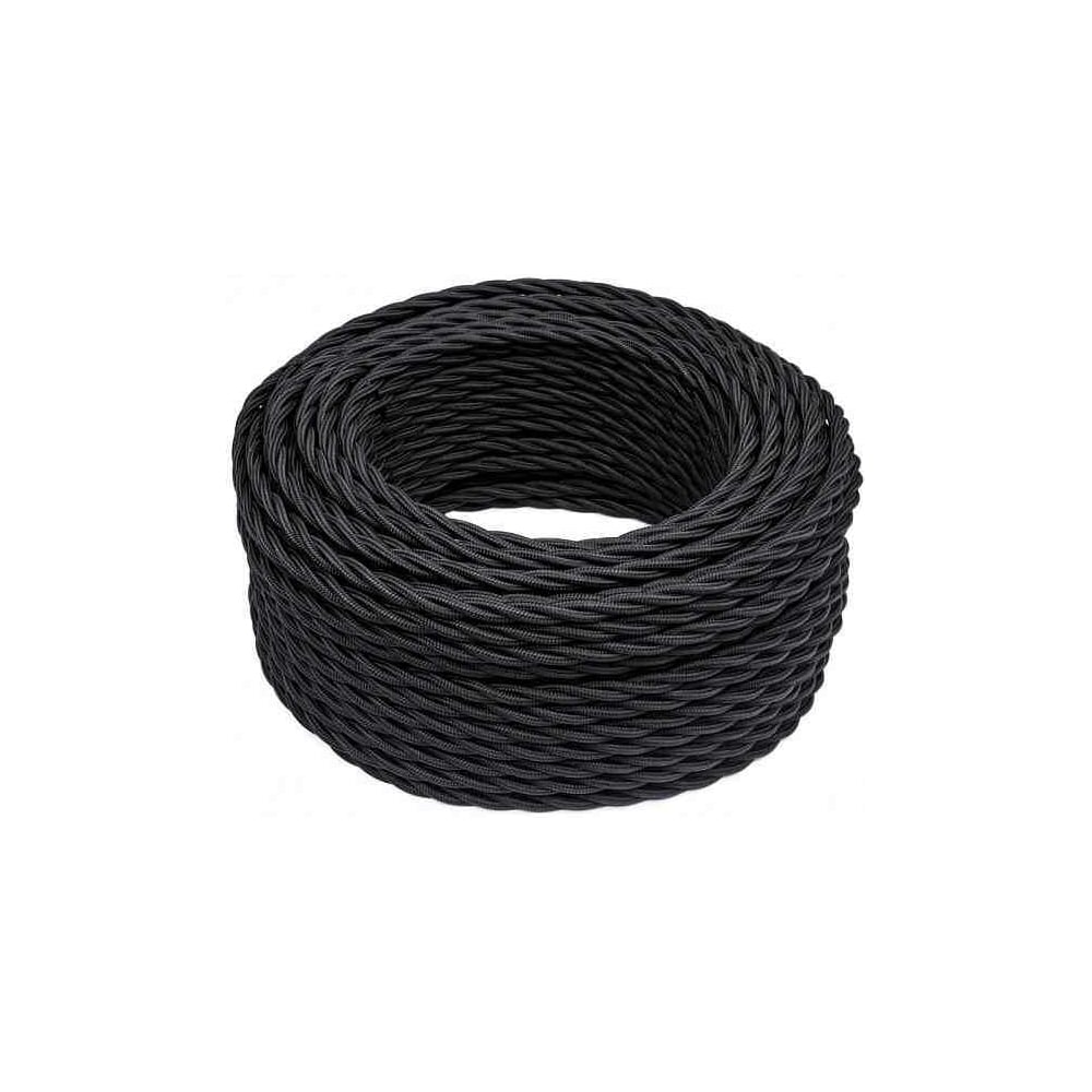 Изображение товара Коаксиальный кабель Bironi 20м черный с медной изоляцией и ГОСТ