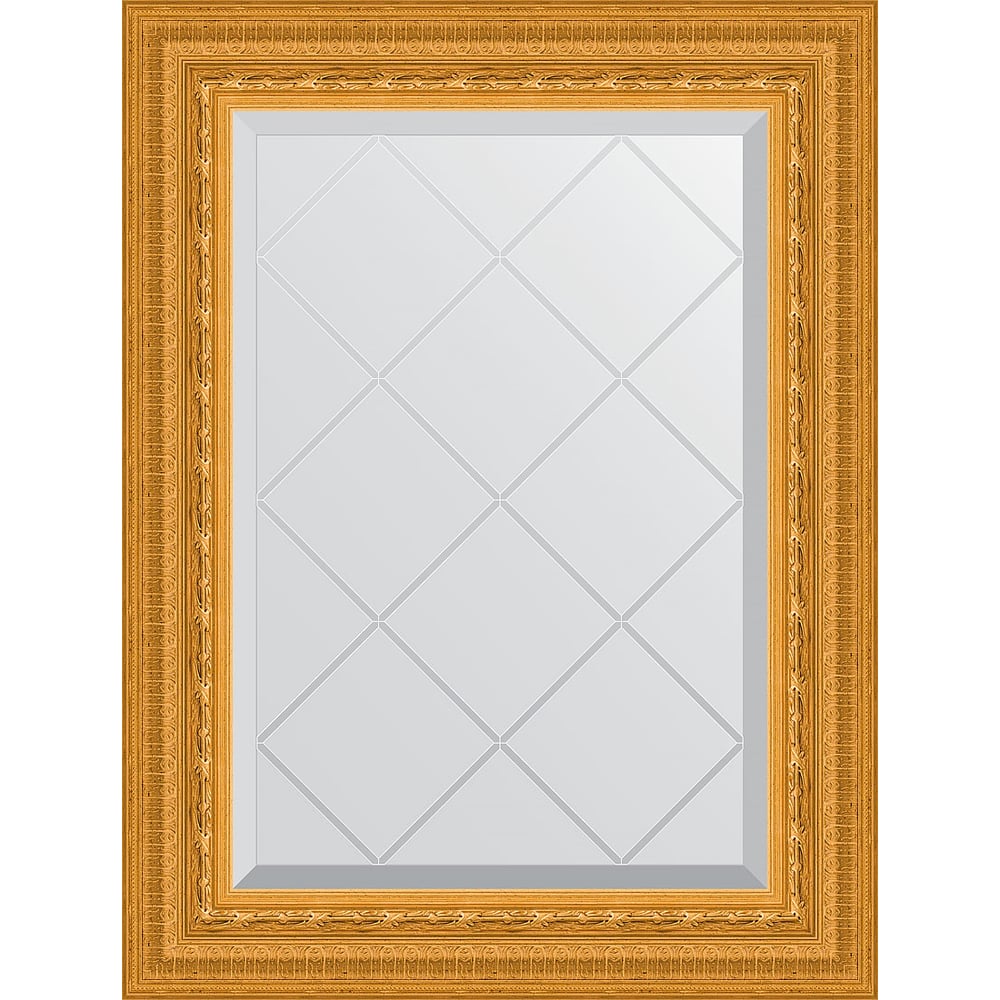 Изображение товара Зеркало EVOFORM с гравировкой в багетной раме сусальное золото 55x72 см